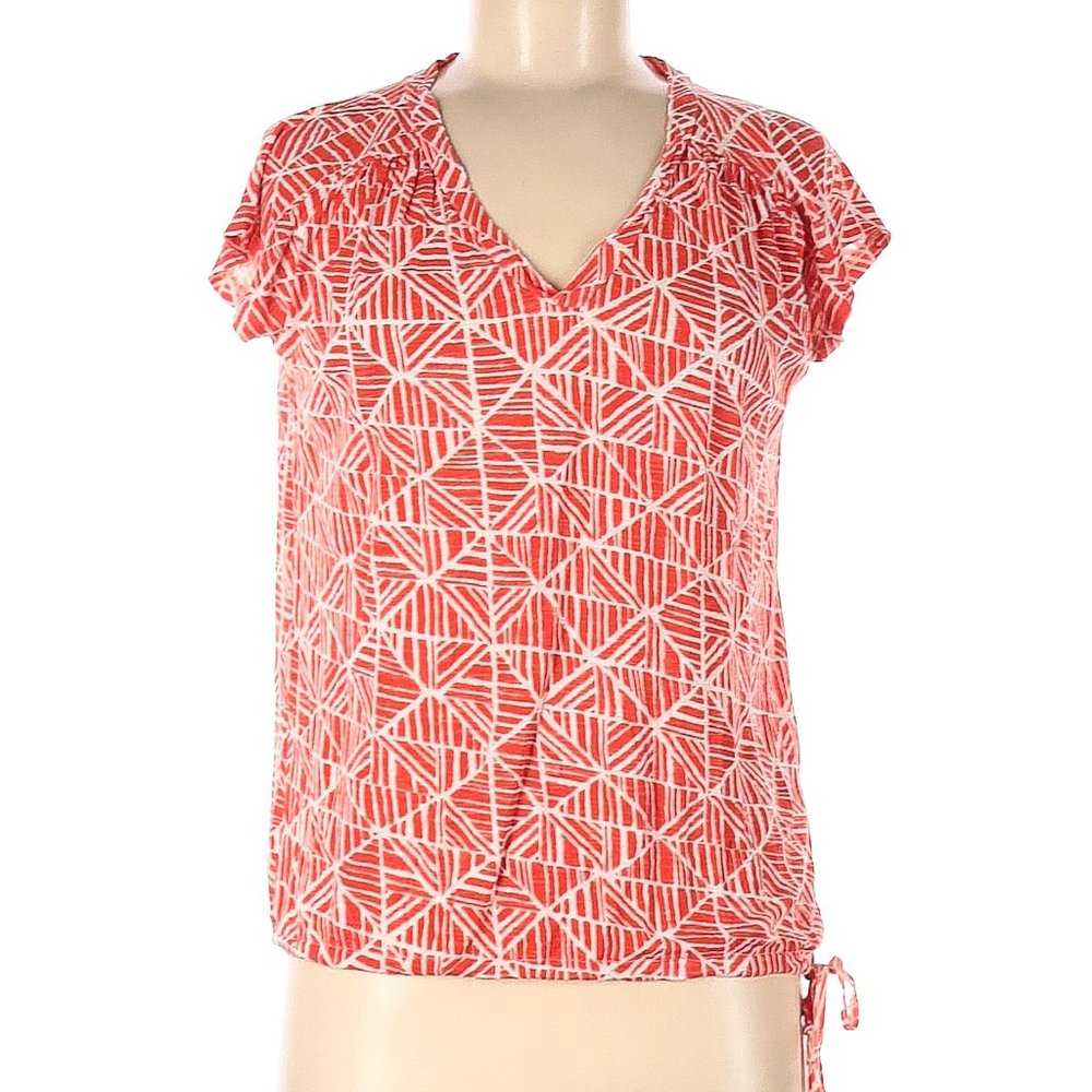 Lucky Brand Patterned V-Neck Top